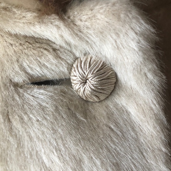 Vintage mink collar union made blonde jacket - Picture 7 of 14